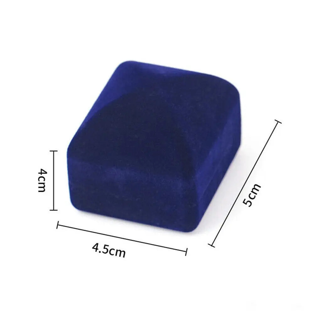 Engagement Black Velvet Ring Box Jewelry Display Storage Foldable Case For Wedding Ring Valentine's Day Gift Organizer
