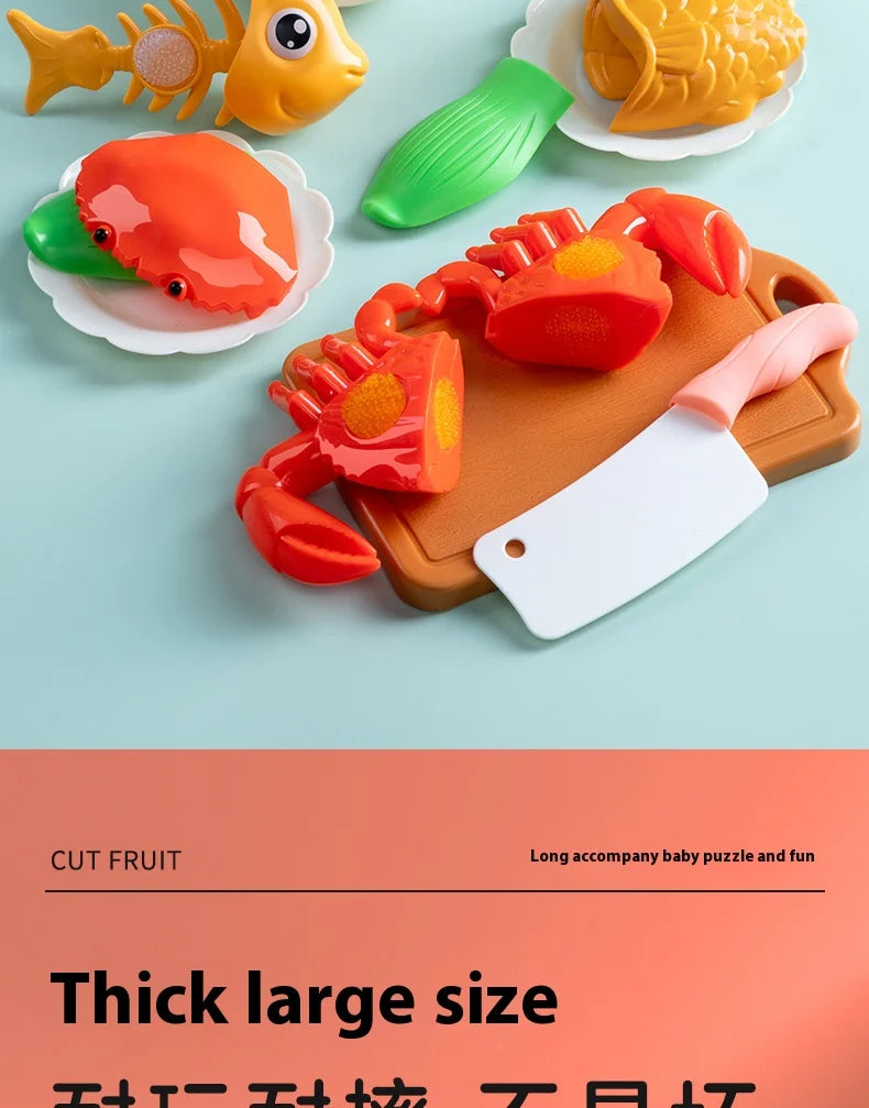DIY Fruit Cutting Toys Vegetables Fruits And Vegetables Parent-Child Simulation Kitchen Food Children's Birthday Gifts
