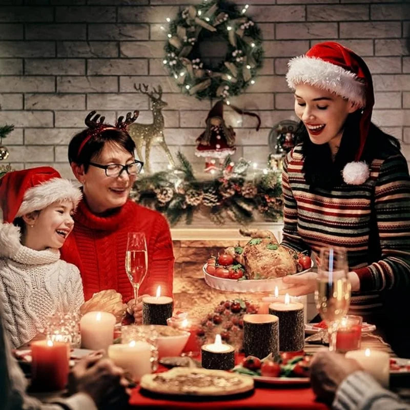 Wood Tea Light Candle Holders Rustic Tealight Candlestick Home Table Wedding Birthday Party Valentine's Day Home Decorations