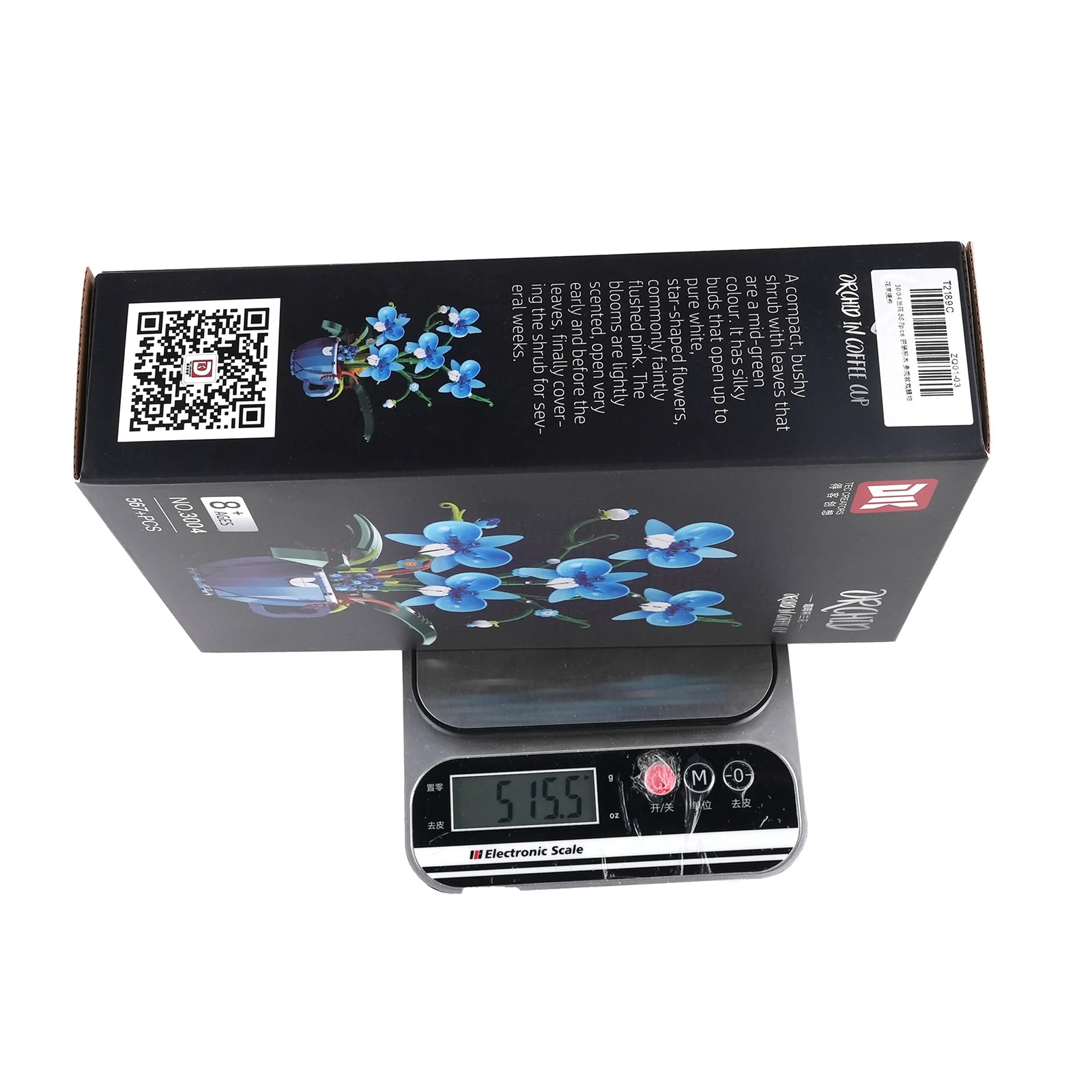 Romantic Blue Orchid Bouquet Building Blocks Home Desk Plant Decoration Assemble Toys Sending Girlfriend Valentine's Day Gifts