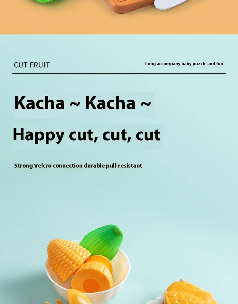 DIY Fruit Cutting Toys Vegetables Fruits And Vegetables Parent-Child Simulation Kitchen Food Children's Birthday Gifts