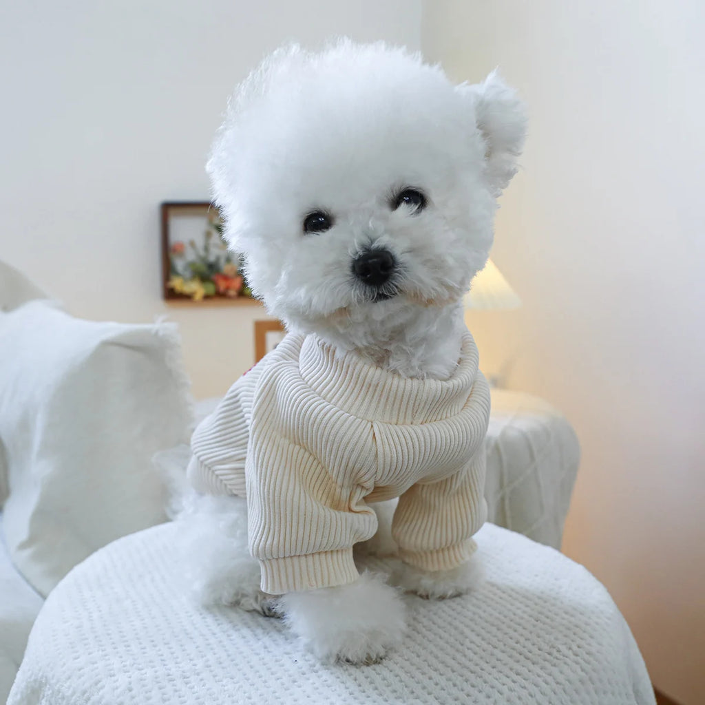 1PC Heart of Hearts Crew Neck Pet Clothes Dog Cat Autumn Thickened Warm Pullover Fir