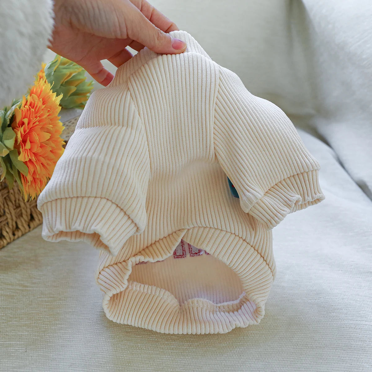 1PC Heart of Hearts Crew Neck Pet Clothes Dog Cat Autumn Thickened Warm Pullover Fir