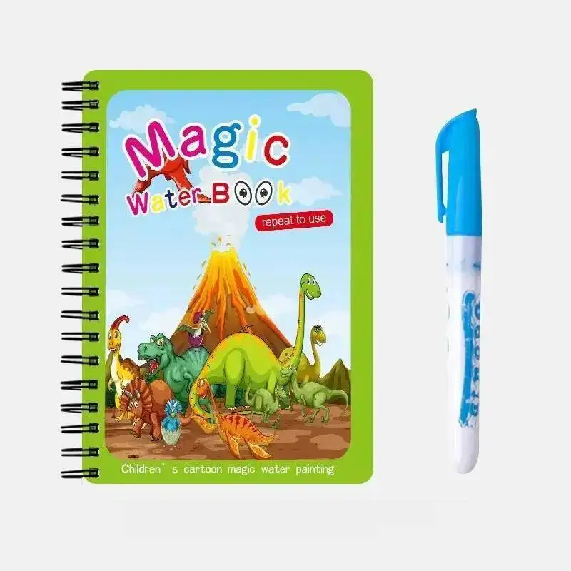 Magical Book Water Drawing Montessori Toys Reusable Coloring Book Magic Water Drawing Book Sensory Early Education for Children