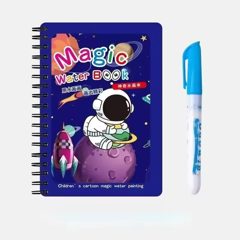 Magical Book Water Drawing Montessori Toys Reusable Coloring Book Magic Water Drawing Book Sensory Early Education for Children