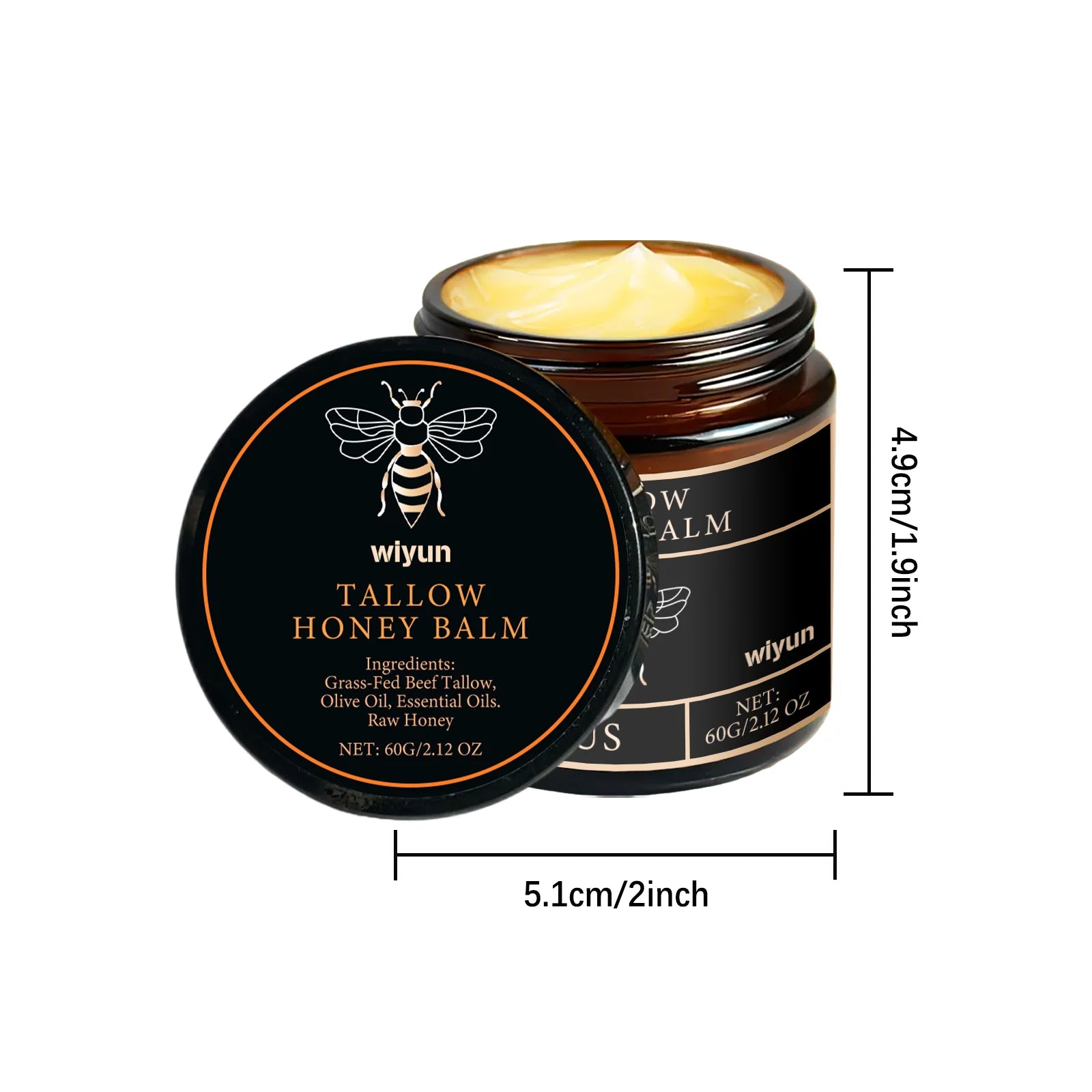 Tallow Honey Cream Glow Hydrating Skin Improve Elasticity Soft Bleaching Improve Dullness Firming Face Body Moisturizer Lotion