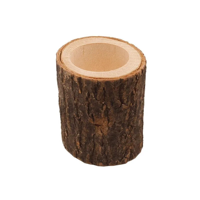 Wood Tea Light Candle Holders Rustic Tealight Candlestick Home Table Wedding Birthday Party Valentine's Day Home Decorations