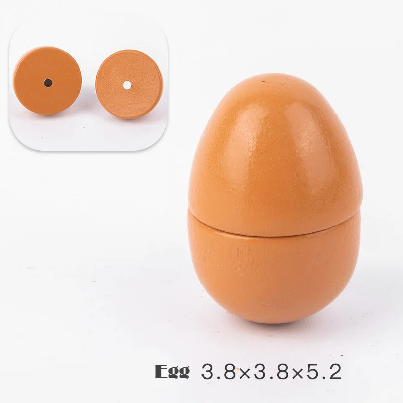 Magnetic Wooden Cutting Fruits Vegetables Pretend Play Simulation Kitchen Toys Classic Game Montessori Educational Toys For Kids